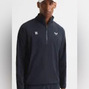 Reiss l Castore performance 1/4 Zip Jacket.  men’s‎ size L Navy